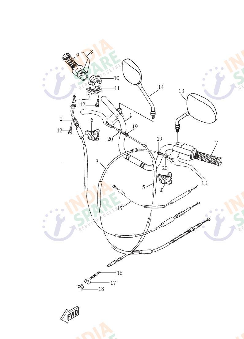 STEERING HANDLE CABLE